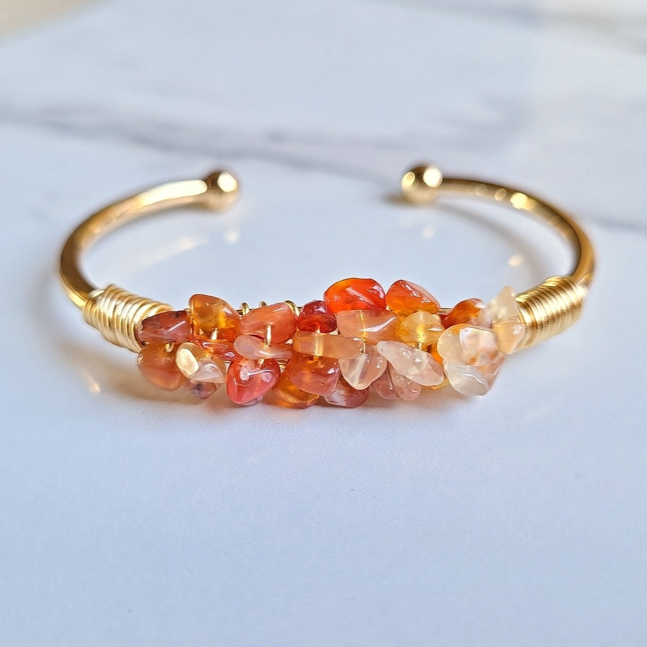 Mermaid Cuff- Carnelian