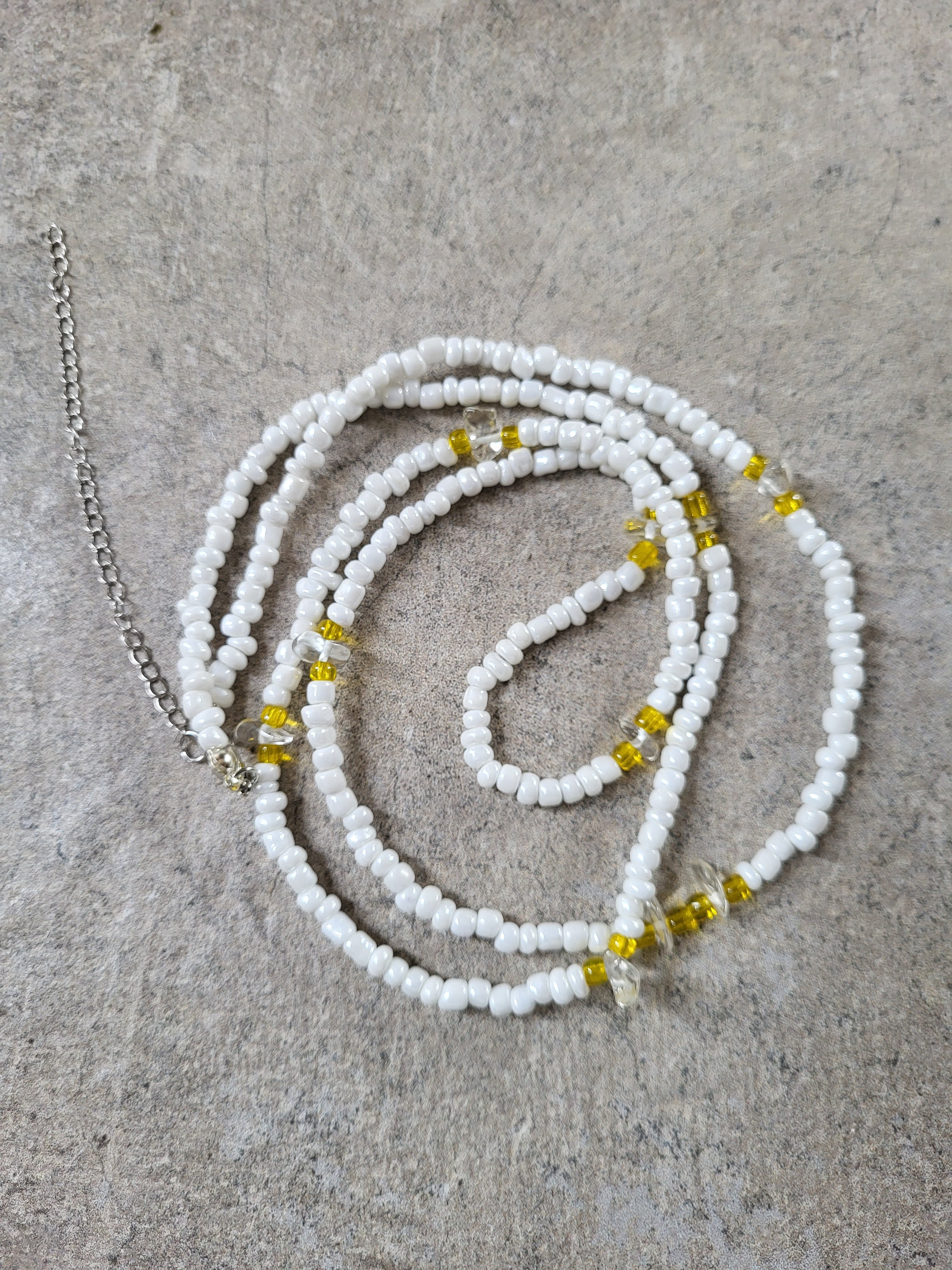 Quartz & Citrine waist beads