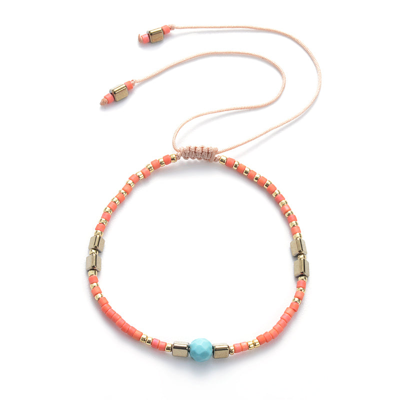 Turquoise String Dainty Bracelet