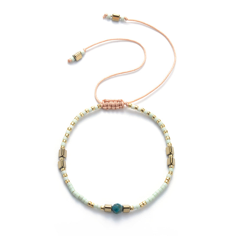 Apatite String Dainty Bracelet