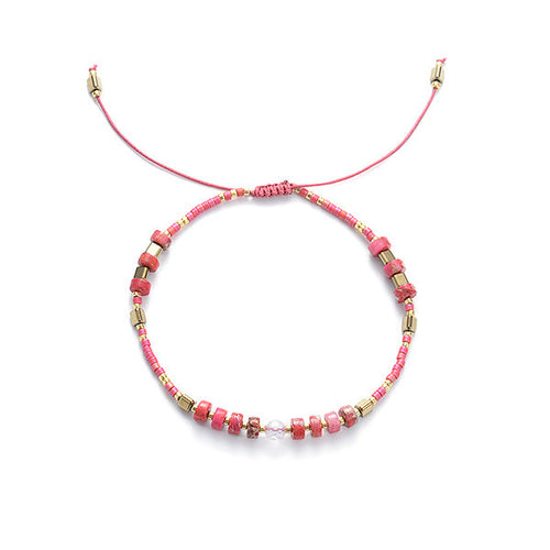 Impression Jasper & Rose Quartz String Bracelet