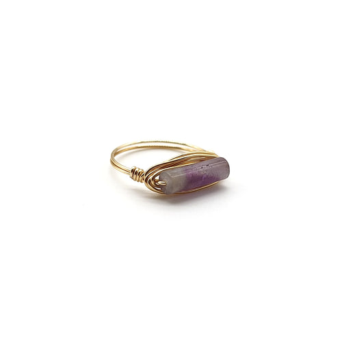 Rail Ring - Amethyst