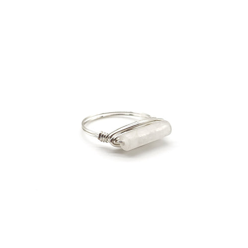 Rail Ring - Moonstone