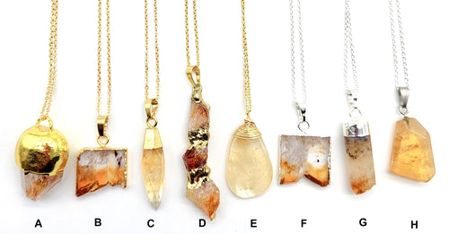 Citrine Gemstone Necklaces