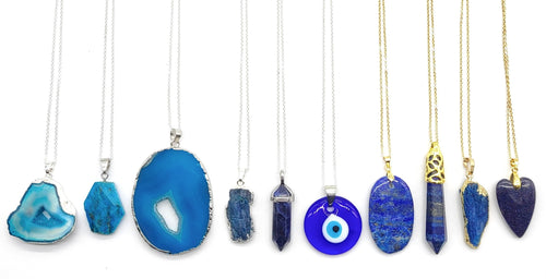 Blue Gemstone Necklaces