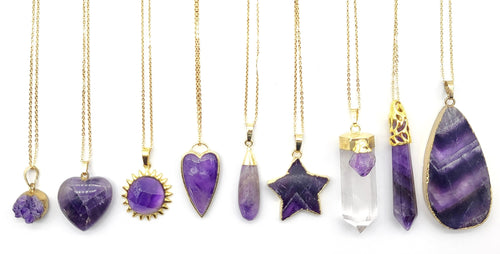 Amethyst Gemstone Necklaces