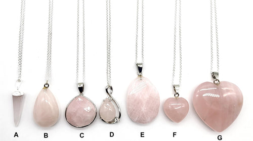 Rose Quartz Gemstone Necklaces