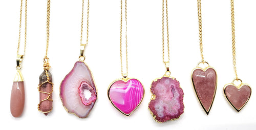 Pink Gemstone Necklaces