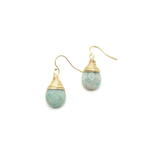 Peace Earrings - Amazonite