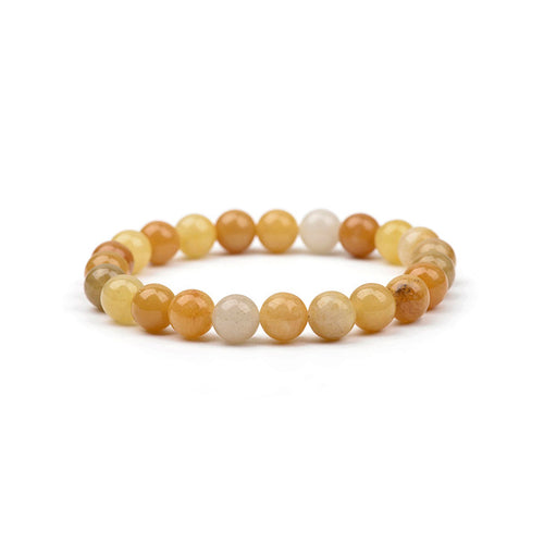 Yellow Jade Stretch Bracelet