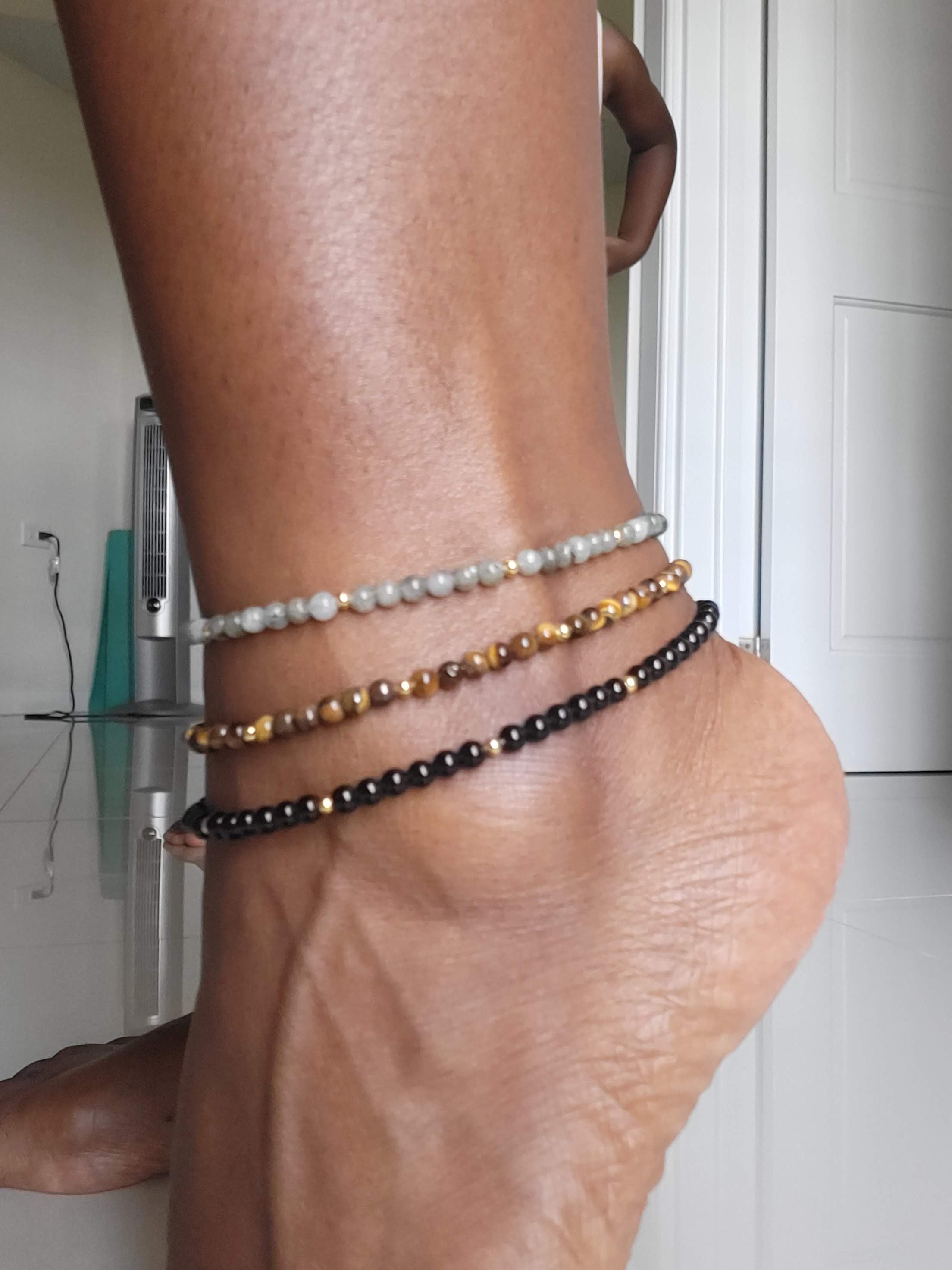 Gemstone Anklet Labradorite – Arthur Livingston