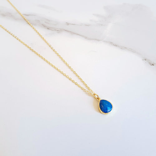 Hope Dainty Necklace - Lapis Lazuli