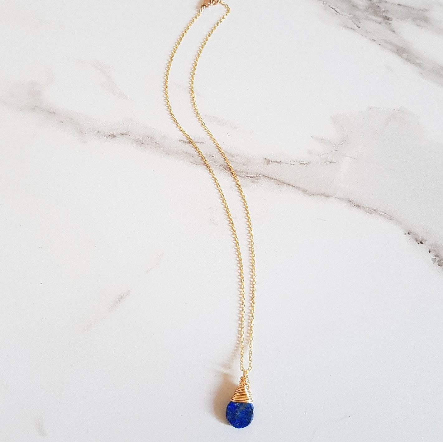 Third Eye Dainty Necklace - Lapis Lazuli