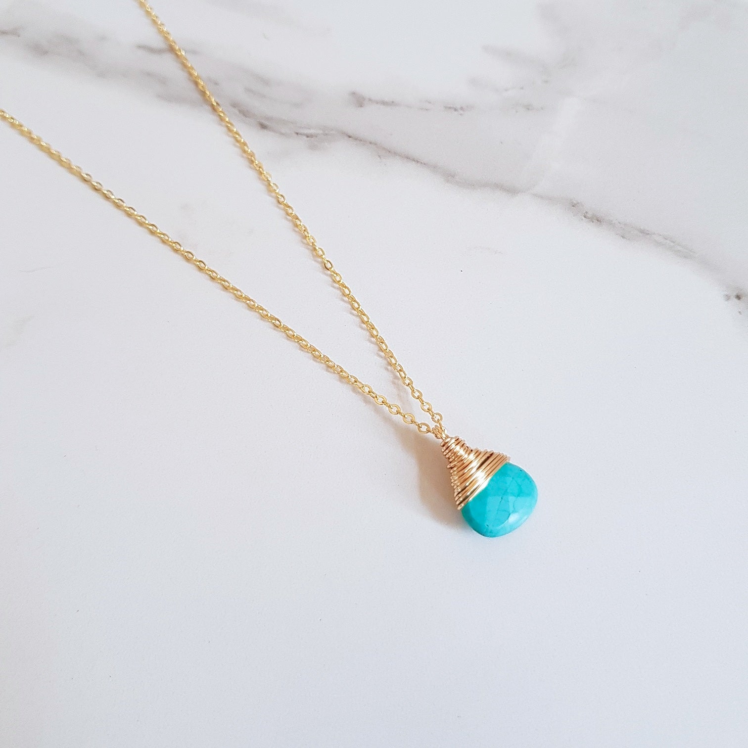 Bay Dainty Necklace - Turquoise