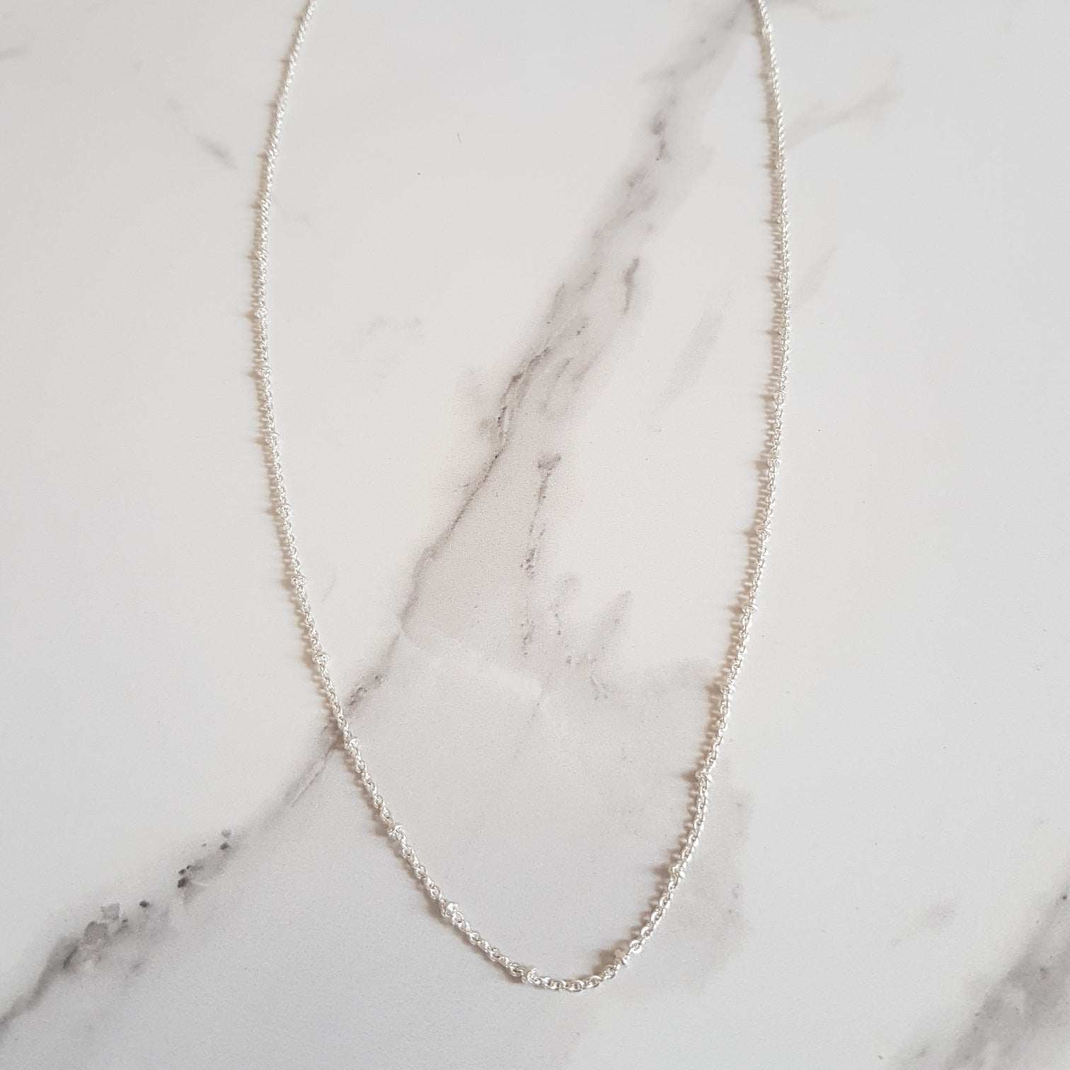Satellite Sterling Silver Plated Chain