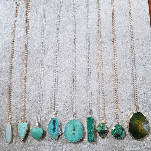 Green Gemstone Necklaces