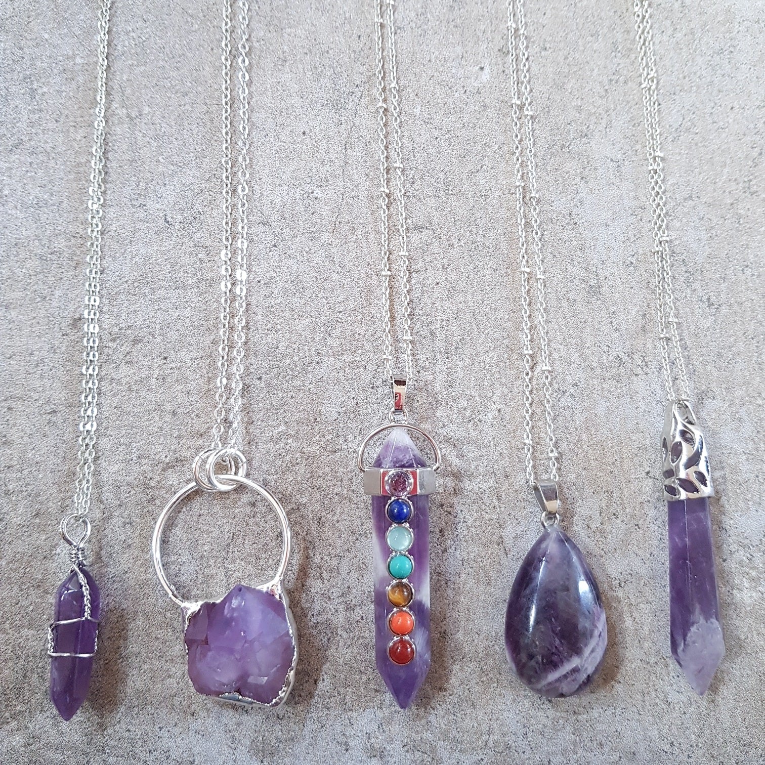Purple Gemstone Necklaces