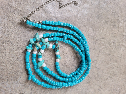 Turquoise waist beads