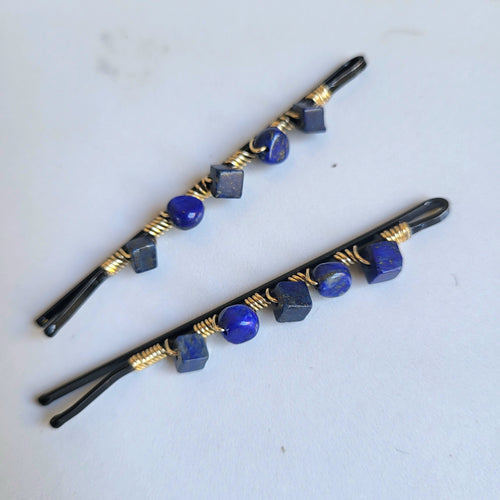 Lapis Lazuli Hair Pins