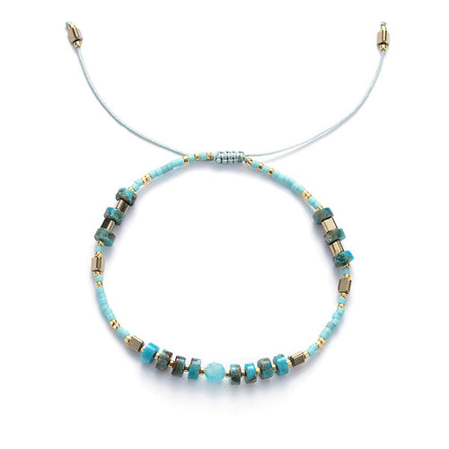 Impression Jasper & Amazonite String Bracelet